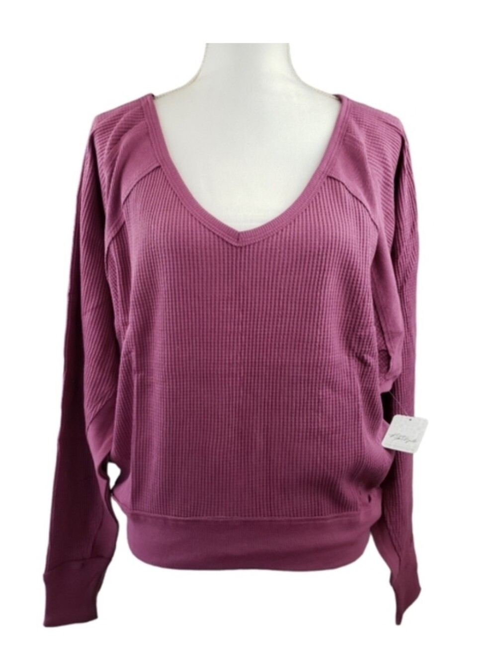 Free People Santa Clara Thermal Knit Top. SIZE M. Excellent Condition.